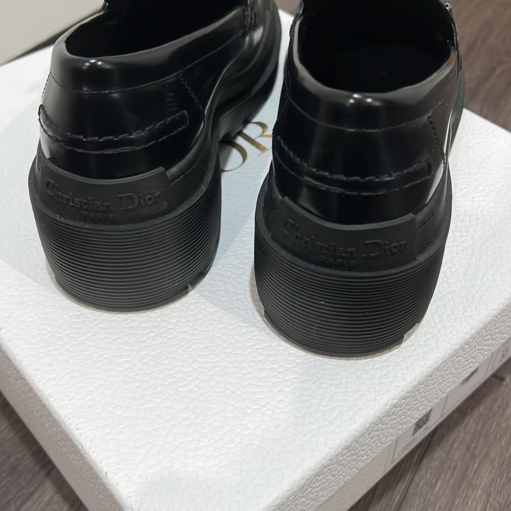 Dior Black Patent Leather Loafers - Picture 3 of 4